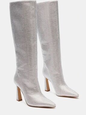 Steve Madden Shayna Rhinestones Knee High Boots